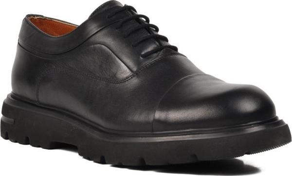 Ayakmod Premium 33283 Siyah Hakiki Deri Erkek Casual Ayakkabı - Image 1