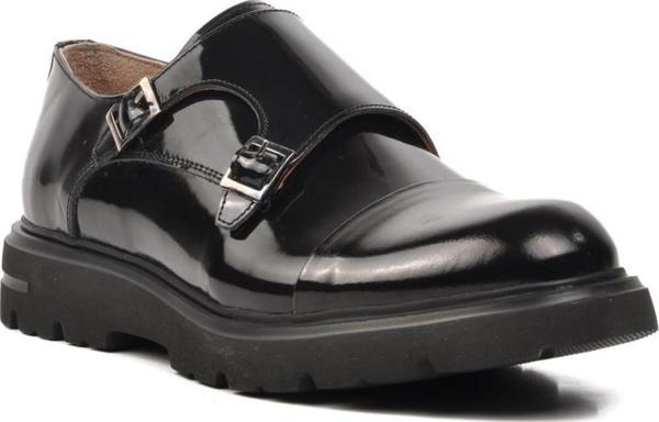 Ayakmod Premium 33284 Siyah Rugan Hakiki Deri Erkek Casual Ayakkabı - Image 1
