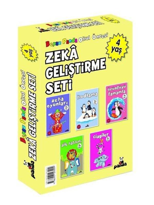 4 Yaş Zeka Geliştirme Seti - 5 Kitap Takım - Panda - Image 1