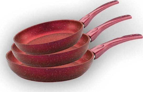 Arzu Çelik 3 Parça Granit Tava Seti - Image 1