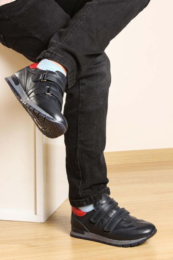 Hakiki Deri Unisex Çocuk Casual Ayakkabı 006FA900 - Image 1