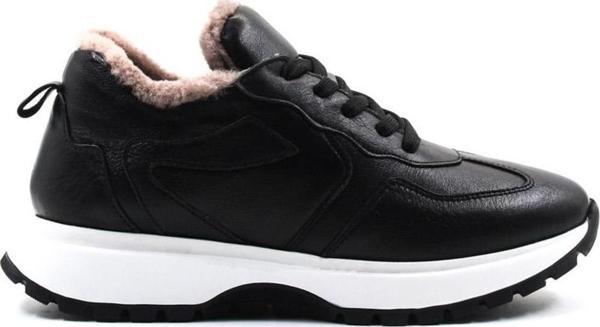 Hakiki Deri Kürklü Kadın Casual Ayakkabı 136KZA502-2 - Image 1