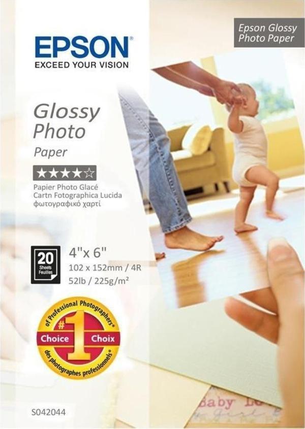 Epson 10X15 Parlak Fotoğraf Kağıdı 225gr/m² 20 Yaprak S042044 - Image 1