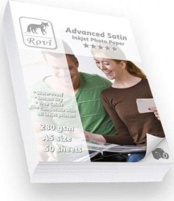 Rovi Advanced Satin 15x21 Fotoğraf Kağıdı 280gr - 50 Yaprak - Image 1