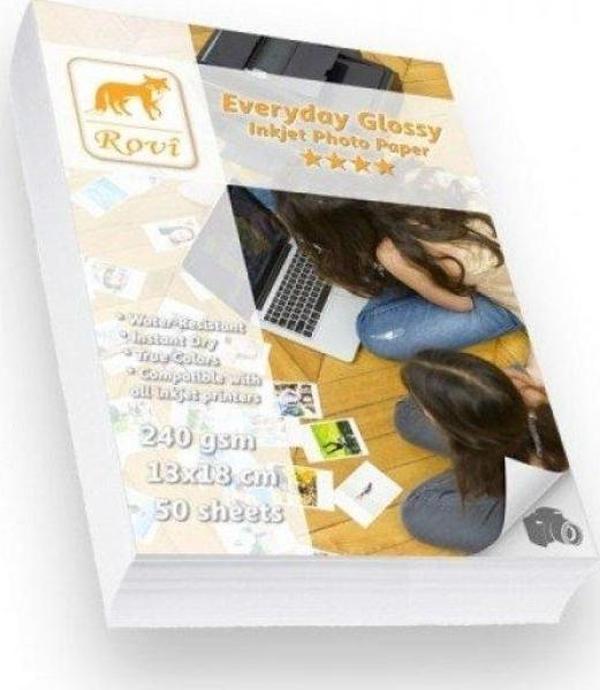 Rovi Everyday Parlak 13x18 Fotoğraf Kağıdı 230gr - 50 Yaprak - Image 1