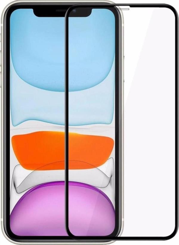 Iphone Uyumlu 11 PRO MAXTam Kaplayan Kırılmaz Cam Koruyucu 5d 9d Siyah - Image 1