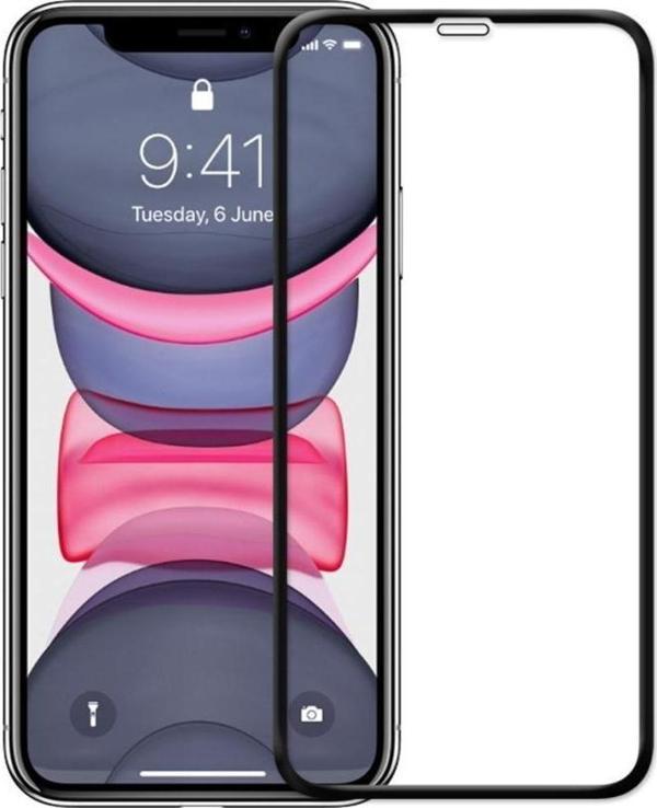 Iphone Uyumlu 11Tam Kaplayan Kırılmaz Cam Koruyucu 5d 9d Siyah - Image 1