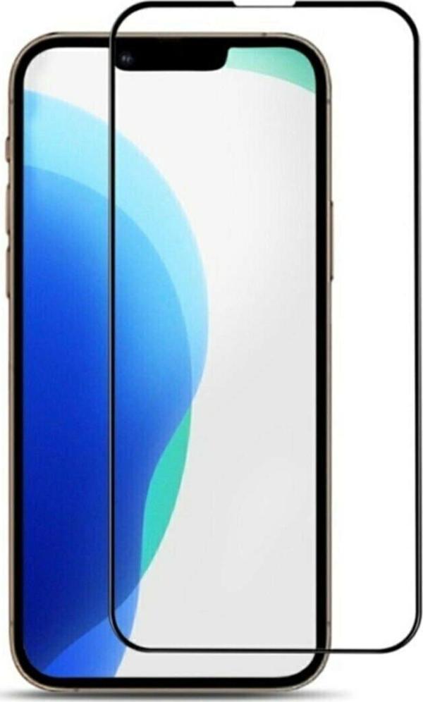 Iphone Uyumlu 13 PRO Tam Kaplayan Kırılmaz Cam Koruyucu 5d 9d Siyah - Image 1