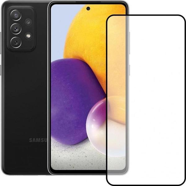 Samsung Uyumlu A72 Tam Kaplayan Kırılmaz Cam Koruyucu 5d 9d Siyah - Image 1