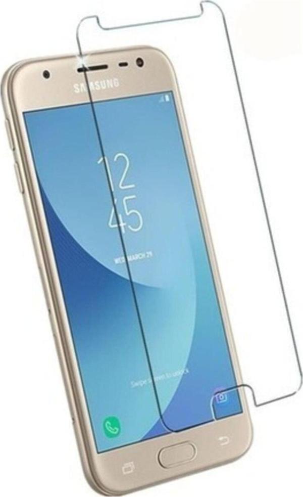 Samsung Uyumlu J7 Tam Kaplayan Kırılmaz Cam Seramik Ekran Koruyucu Film Jelatin - Image 1