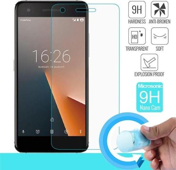 Vodafone V8 Uyumlu Ekran Koruyucu Nano Esnek Micro Temperli Kırılmaz Cam Ekran Koruyucu - Image 1