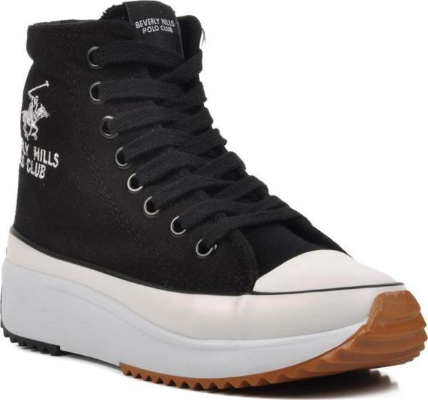 Beverly Hills Polo Club PO-30100 Siyah Unisex Hi Sneaker - Image 1