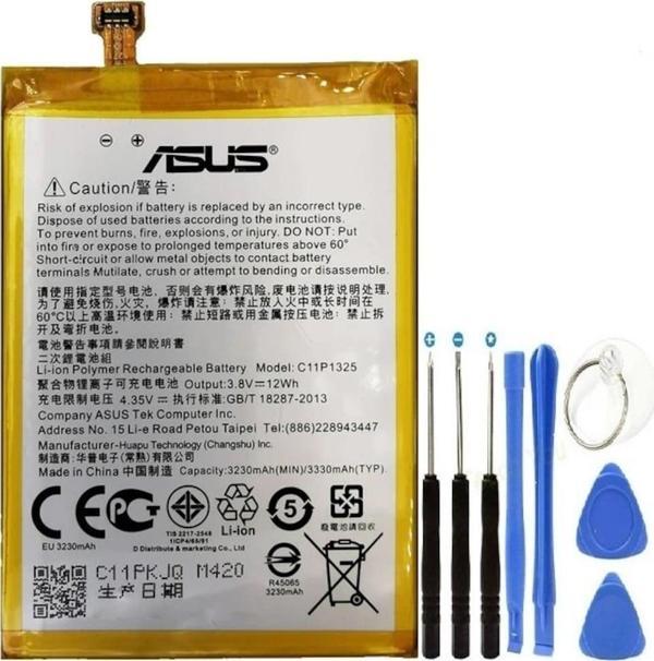 Asus Zenfone 6 Pil Batarya + Tamir Seti C11p1325 3330 Mah - Image 1