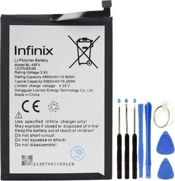 İnifix Hot 8 Pil Batarya Bl-49fx+tamir Set 5000 Mah - Image 1