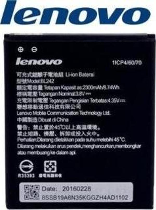 Lenovo A6000 / Vibe C Batarya Pil  BL242 - Image 1