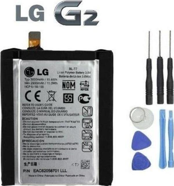 Lg G2 Batarya Pil D800 D801 BL-T7 3000 mAh - Image 1