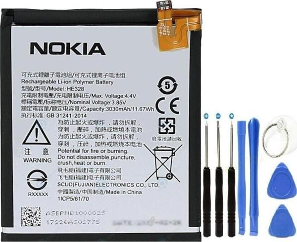 Nokia 8 Pil Batarya + Tamir Seti He328 3030mah - Image 1