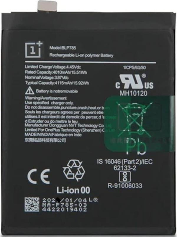 Oneplus Nord 5g Pil Batarya Blp785 5ac2001/ac2003 - Image 1