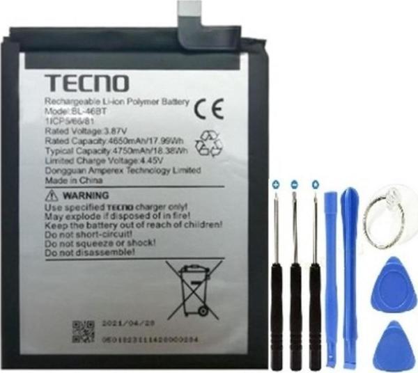 Tecno Camon 18 Premier Pil Batarya Bl-46bt+tamir Set - Image 1