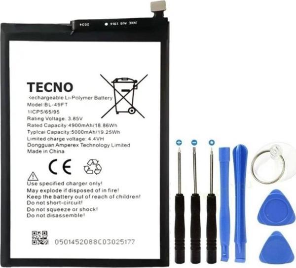 Tecno Spark Go 2020 Pil Batarya Bl-49ft 5000 Mah+tamir Set - Image 1