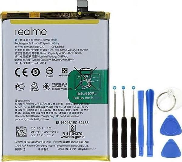 Oppo Realme C21 Pil Batarya BLP729 + Tamir Seti - Image 1