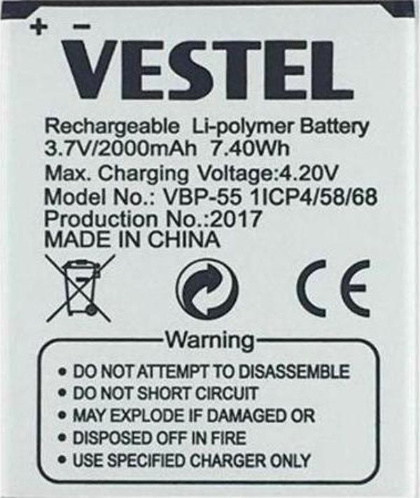 Vestel Venüs 5.5 Pil Batarya 5.5X 5.5V VBP-55 İthal - Image 1