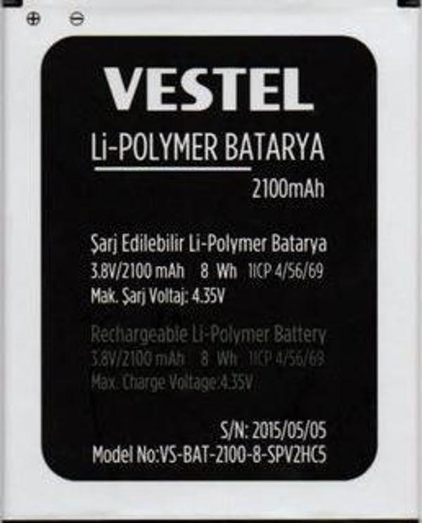 Vestel Venüs V3 5040 Pil Batarya 2100 mAh İthal - Image 1
