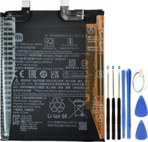 Xiaomi Mi 11t Batarya Pil Bm59 + Tamir Set 5000mah - Image 1