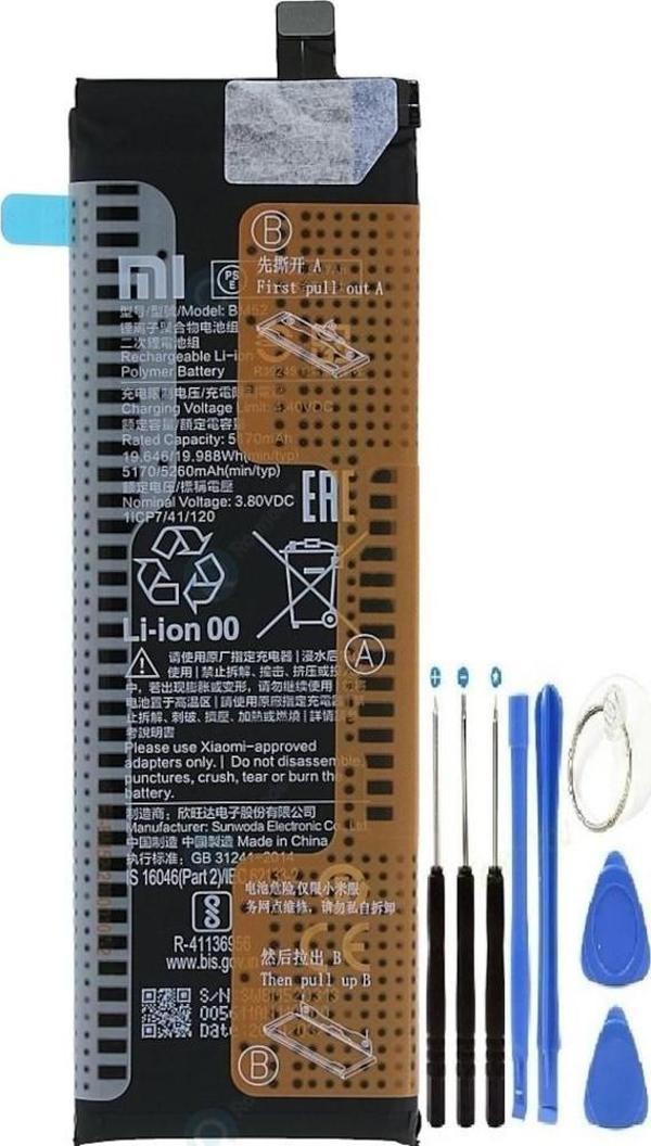 Xiaomi Note 10 Lite Pil Batarya + Tamir Seti Bm52 5260 Mah - Image 1