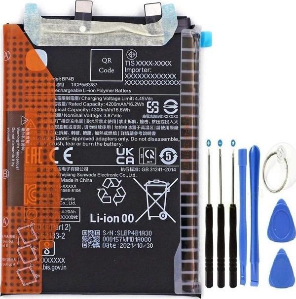 Xioami Mi 12 Lite Pil Batarya Bp4b+tamir Seti 4300 Mah - Image 1