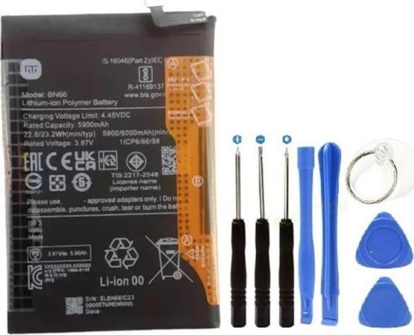 Xioami Redmi 10 Power Pil Batarya Bn66 6000 Mah+tamir Seti - Image 1