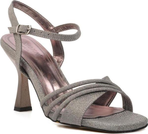 Ayakmod 655307 Platin Kadın Topuklu Ayakkabı - Image 1