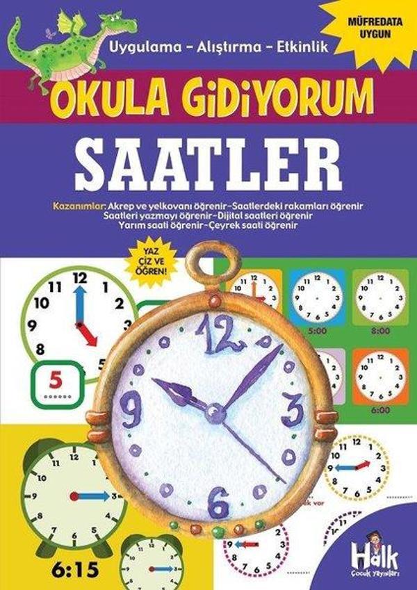 Saatler - Okula Gidiyorum - Halk Kitabevi Yayınevi - Image 1