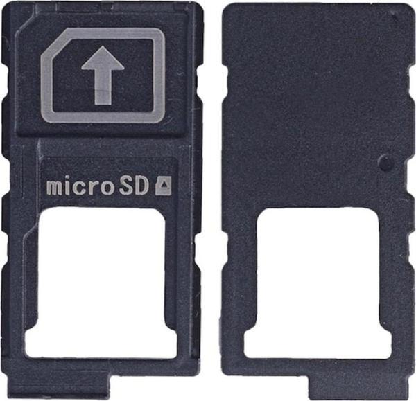 Sony Xperia Z5 Compact/mini Sim Hafıza Kart Kapağı-sim Tepsisi - Siyah - Image 1