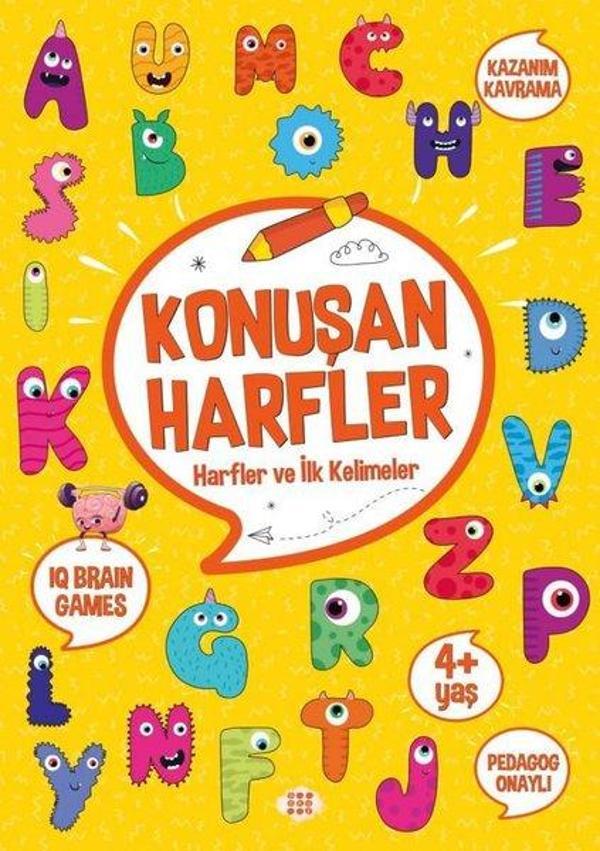 Konuşan Harfler - Harfler ve İlk Kelimeler 4+ Yaş - Dokuz Yayınları - Image 1