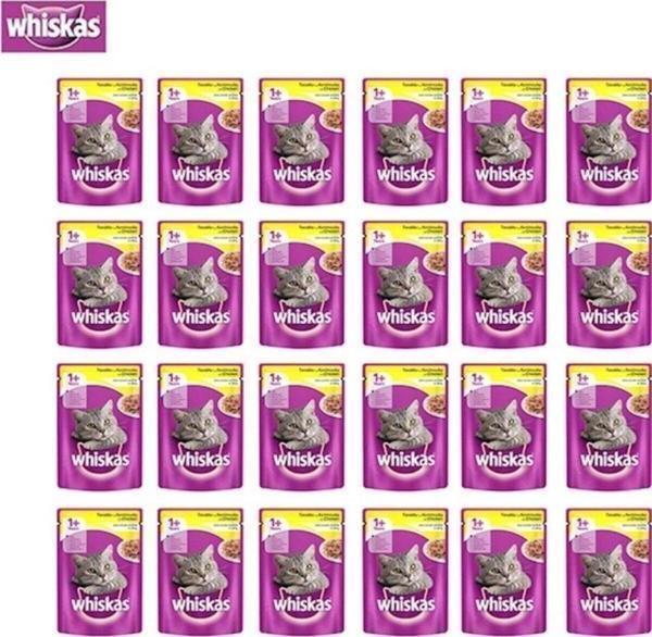 Whiskas Pouch Tavuklu Kedi Maması 100g 24'lü - Image 1