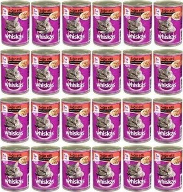 Whiskas Sığır Etli Konserve 400 gr x 24 Adet - Image 1