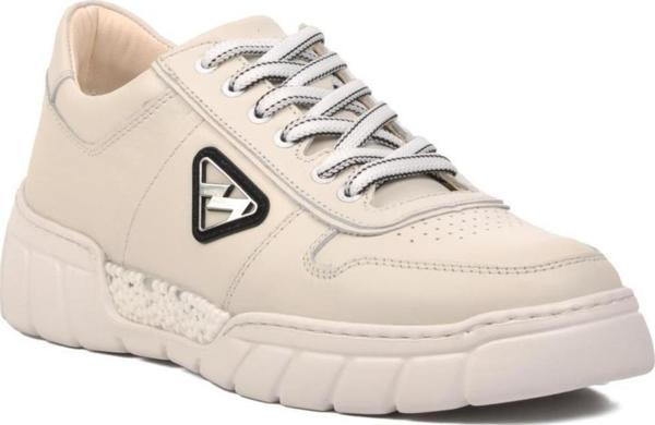 Marcomen 152-19503 Kırık Beyaz Hakiki Deri Erkek Sneaker - Image 1