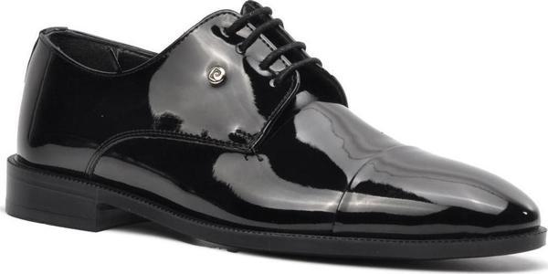 Pierre Cardin 7028 Siyah Rugan Hakiki Deri Erkek Klasik Ayakkabı - Image 1