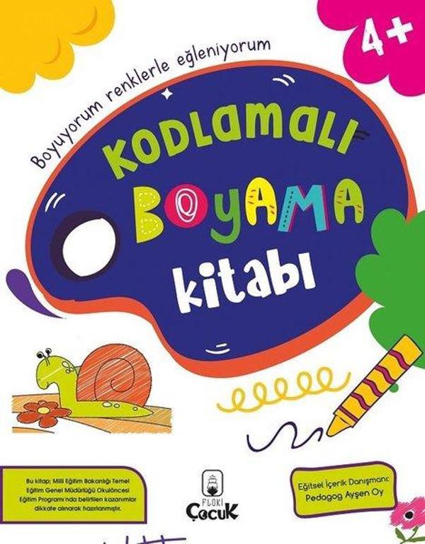 Kodlamalı Boyama Kitabı - 4+ Yaş - Floki Çocuk - Image 1