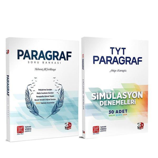 3D Yayınları TYT Paragraf Simülasyon Soru Bankası ve Deneme Seti 2 Kitap - 3D Yayınları - Image 1