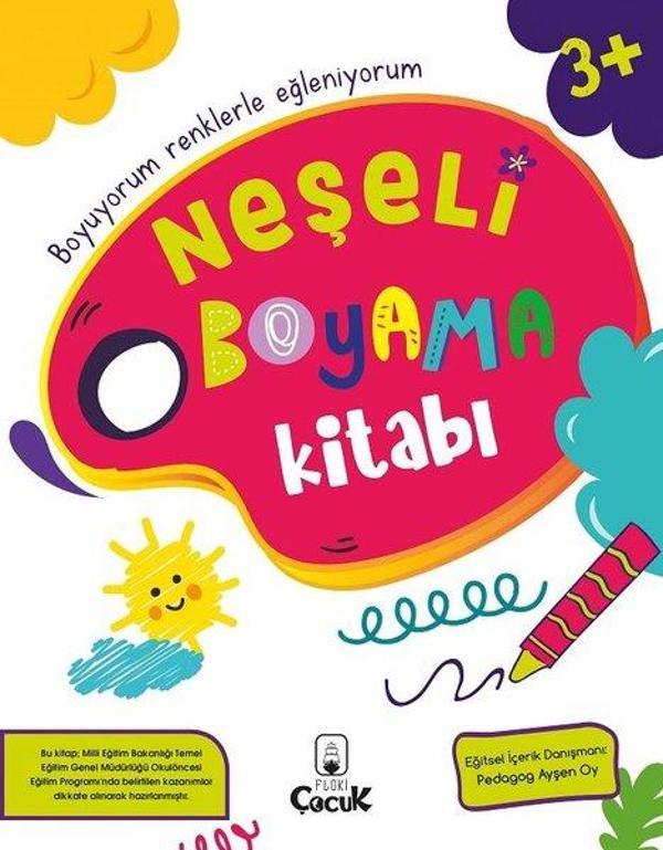 Neşeli Boyama Kitabı - 3+ Yaş - Floki Çocuk - Image 1