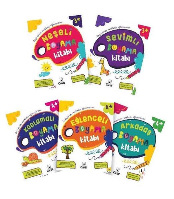 Boyama Kitabı Serisi Seti - 5 Kitap Takım - Floki Çocuk - Image 1