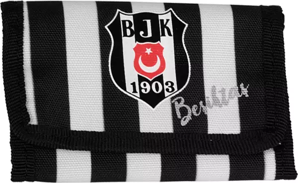 Beşiktaş Lisanslı Çubuklu Kumaş Cüzdan / 24378 - Image 1