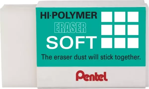 Pentel Hi-Polymer Orta Boy Soft Silgi / Zes08 - Image 1