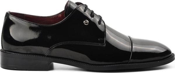 Pierre Cardin 7028-1 Siyah Rugan Hakiki Deri Erkek Klasik Ayakkabı - Image 1