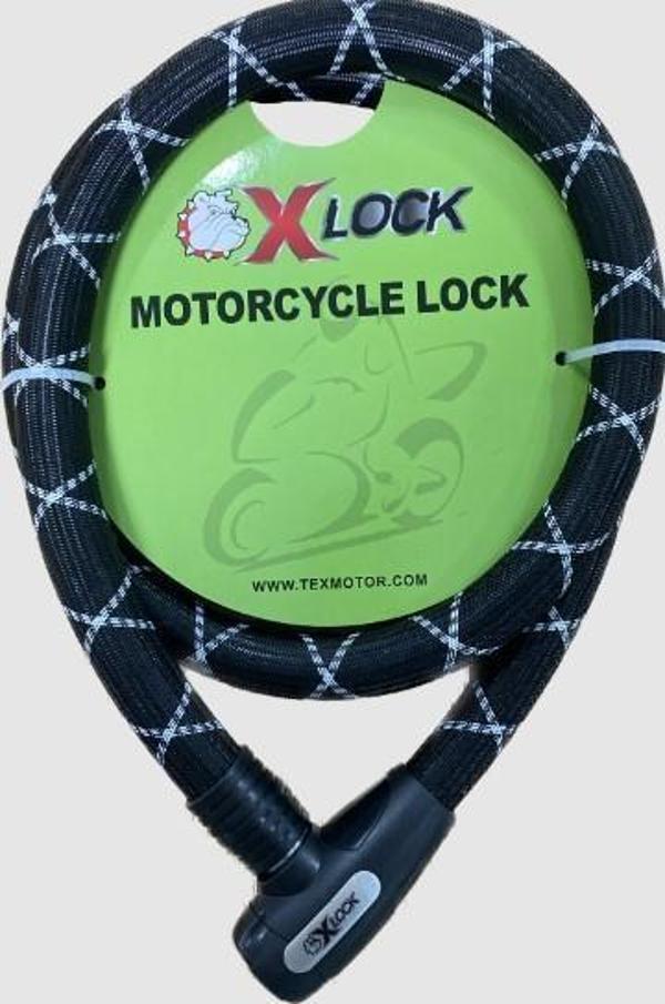 XBYC 84905C 1,5 Metre Pvc Örme 12x1500mm Halat Kilit Anahtarlı Yüksek Güvenlikli Motosiklet Kilidi - Image 1