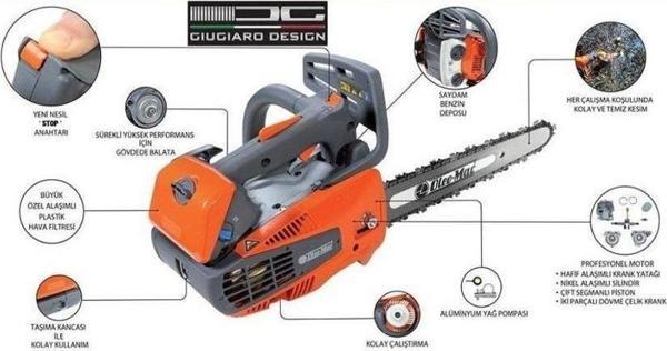 OLEOMAC GST250 BENZİN MOTORLU BUDAMA TESTERESİ 1.3 HP - Image 1