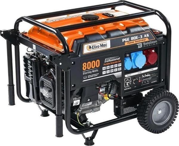 OLEOMAC PGE 80E-3 Benzinli Marşlı Dual Jeneratör 6.5KW - Image 1