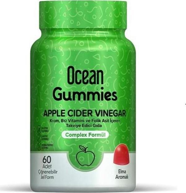 Ocean Gummies Apple Cider Vinegar 60 Çiğneme Form - Image 1